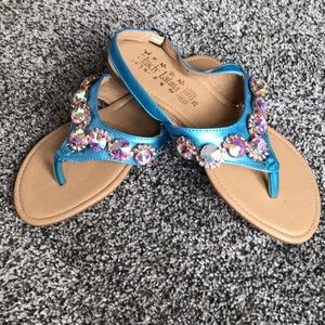 Cute Blue Sandals! -size 8